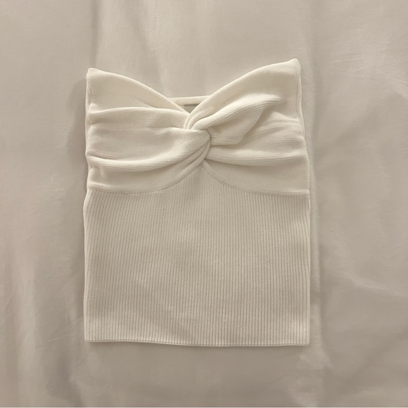 Dissh Anika Twisted Knit Top in White US 4 - Picture 4 of 15